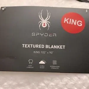 Spyder Bedding Spyder Textured Plush Blanket Poshmark